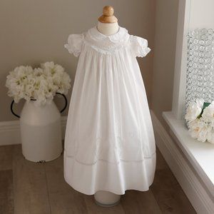 VERY RARE Baby Girl's White Heirloom Gown Feltman Brothers Size NB/3 Months NWT